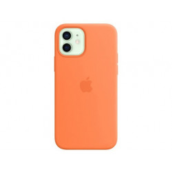 Coque en silicone Apple MagSafe pour iPhone 12 et 12 Pro Kumquat