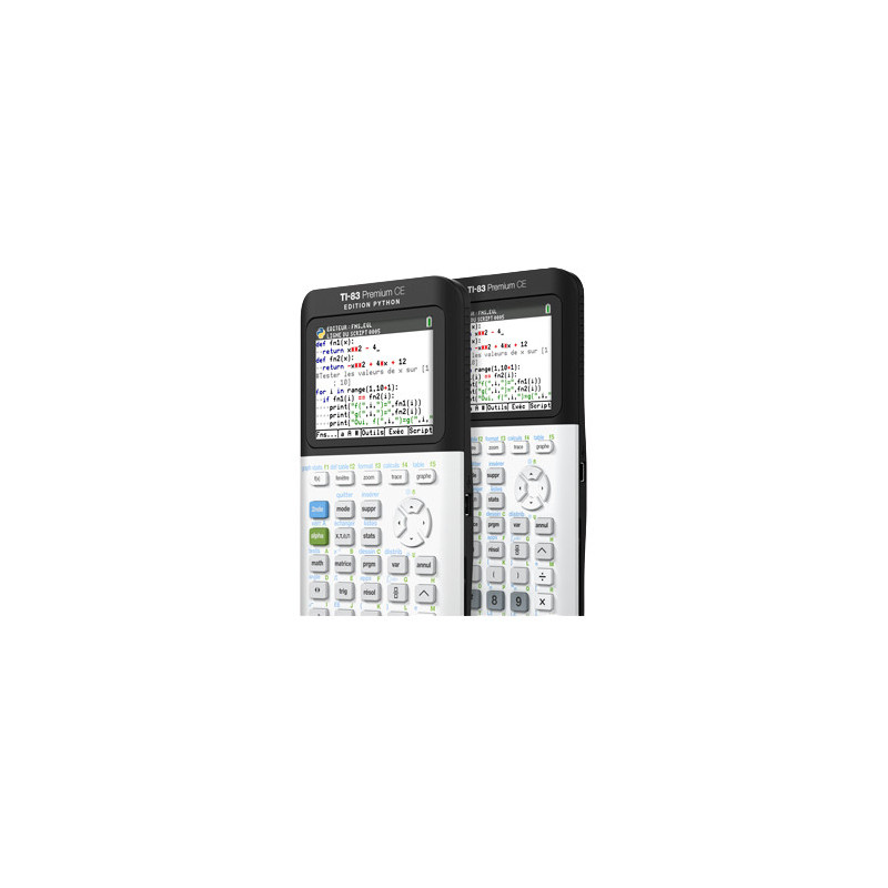 Calculatrice graphique Texas Instruments TI‑83 Premium CE Edition Python