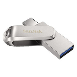 Clé USB 3.1 Type C 256 Go SanDisk Ultra Luxe Argent