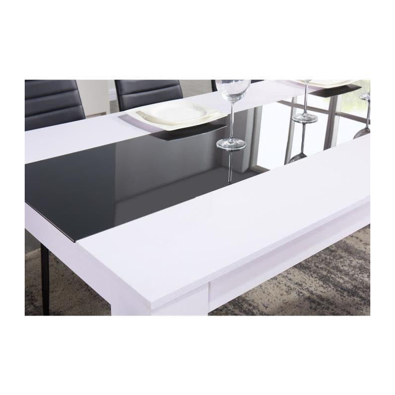 BAÏTA DAMIA18BLNO Table à Manger, Blanc, L180cm