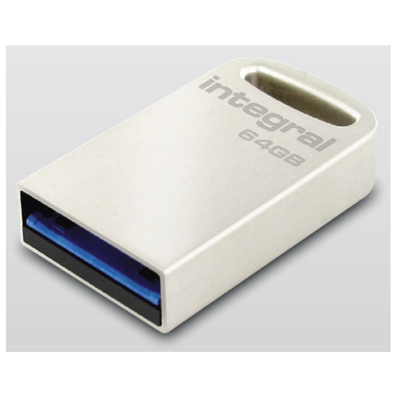 Integral - Clé 64 Go USB 3.0 - Fusion - Métal Design mini Unibody