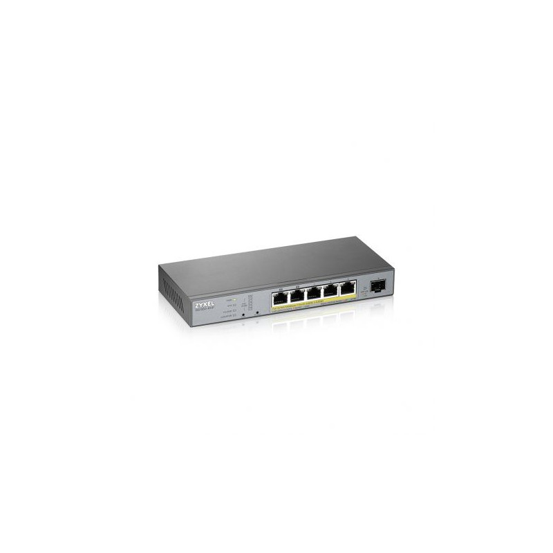 Zyxel GS1350-6HP-EU0101F 5x GB-LAN (PoE+), 1x Gigabit SFP (Uplink) Zyxel GS1350-6HP-EU0101F 5x GB-LAN (PoE+), 1x Gigabit SFP (Uplink)
