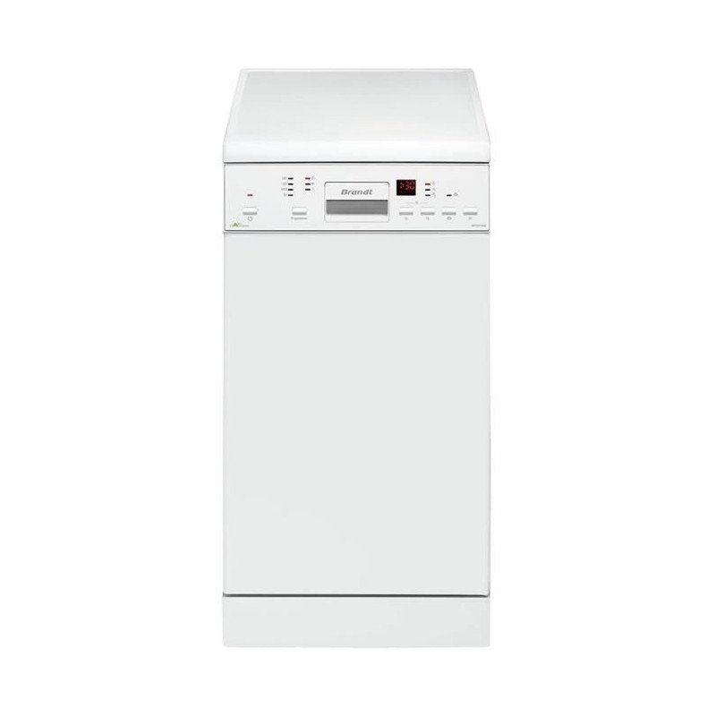 BRANDT DFS1010W - Lave-vaisselle posable - 10 couverts - 47dB - A++ - Larg. 44,8cm - Blanc