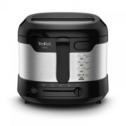 Tefal FF215D  Fritteuse UNO M 1.600W, 1kg Edelstahl/schwarz