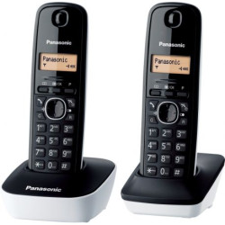 KXTG1612FRW - PANASONIC Téléphone sans fil duo noir