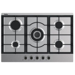 AG6650X-Table gaz 5 feux 75cm Amica inox