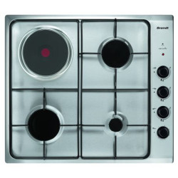 BPE6411XM-BRANDT Table de cuisson mixte 60cm 4 foyers Inox