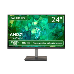 Ecran PC Acer VERO Ultra Fin 24' RS242Ybpamix Dalle IPS 1ms 100 Hz