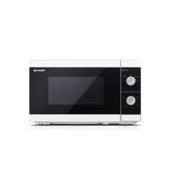 Sharp YC-MS01E-W micro-onde Comptoir Micro-onde simple 20 L 800 W Noir, Blanc
