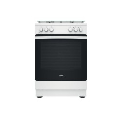 Indesit IS67M5KCW/FR Cuisinière Electrique Combi Noir, Blanc A