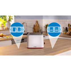 Toaster compact, MyMoment, Blanc, TAT3M121