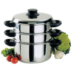 BAUMALU Combiné vapeur inox 20cm 3corps