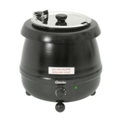 Bartscher 100054 Pot de fête en Acier Inoxydable Noir 9 l