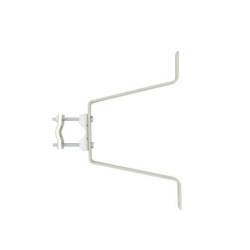 800862-ERARD 1 Paire de fixations murales déport 22 cm, acier 45 x 5 mm, entraxe 2 perç...