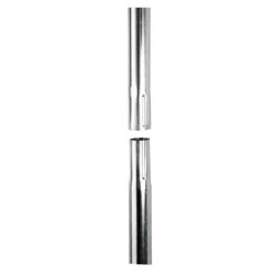 8015506-ERARD Tronçon emboîtable 1.5m de long Ø 50 mm x 1,5 mm - Finition Zinc bleu