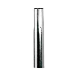 803150-ERARD Tronçon acier emboîtable de 1 mètre Ø 50 mm x 1,5 mm - finition Zinc bleu