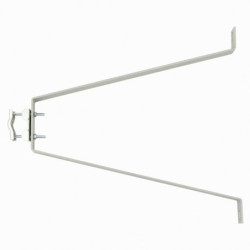 800872-ERARD 1 Paire de fixations murales déport 46 cm, acier 45 x 5 mm, entraxe 2 perç...