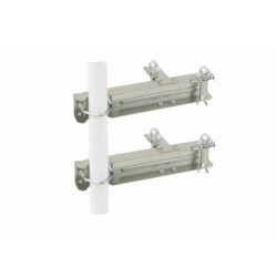 802604-ERARD Fixation de cheminée double pour mât de Ø 30 à 50 mm, les 2 éléments