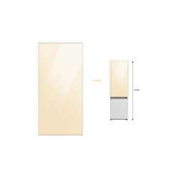 Façade Réfrigérateur et Congélateur Samsung PANNEAU HAUT 203cm CLEAN VANILLA - RA-B23EU...