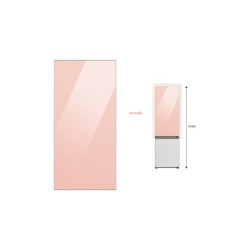 Façade Réfrigérateur et Congélateur Samsung PANNEAU HAUT 203cm CLEAN PEACH - RA-B23EUT3...