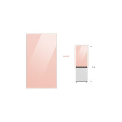 Façade Réfrigérateur et Congélateur Samsung PANNEAU HAUT 185cm CLEAN PEACH - RA-B23EUU3...