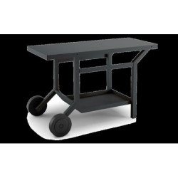 Desserte Forge Adour TABLE ROULANTE NOIRE POUR PLANCHA
