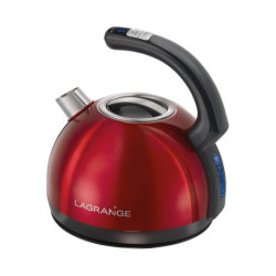 Bouilloire Lagrange 509 021 HÉMISPHÈRE INOX ROUGE