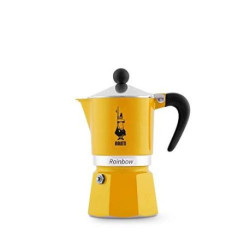 Bialetti 8.00636E+12 Cafetière Italienne, Aluminium, Jaune, 3 Tasses