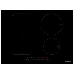 SCTI7041N3/1-SCHNEIDER Table induction noire 70cm 1 zone flexible 4 foyers 7400 W Fonct...
