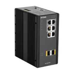 D-Link DIS-300G-8PSW 8 Port L2 Managed Industrie Switch 6 x 10/100/1000BaseTX, 4 PoE & ...