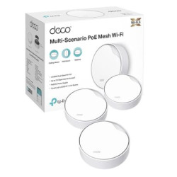 TP-Link DECO X50-PoE(3-PACK) Bi-bande (2,4 GHz / 5 GHz) Wi-Fi 6 (802.11ax) Blanc Interne