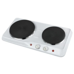 Team Kalorik Réchaud Electrique Double, 2500 W, Blanc, TKG DKP 1002 W