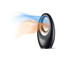 Team Kalorik TKG FH 2000 Chauffage d`appoint / Ventilateur sans rotor avec oscillation, LED Ambilight, Touch,