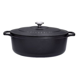 Cocotte en fonte ovale 29 cm Noire - Sublime