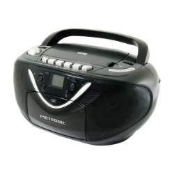 Metronic 477131 Radio CD MP3 avec Lecteur Enregistreur Cassette