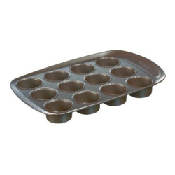 Moule 12 muffins 38X25 cm en métal - asimetriA