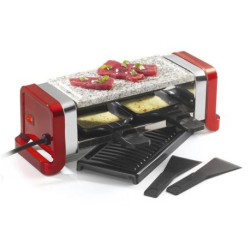 Raclette / Gril / Pierre 2 personnes Rouge Métal - GR202-350R