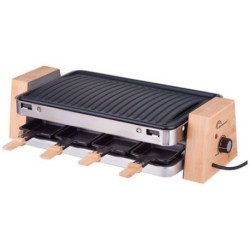 Raclette / Grill 8 personnes Bois & Inox - 8388