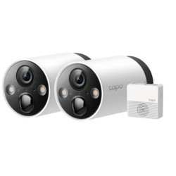 Vidéosurveillance Tp Link Pack de 2 cameras Outdoor sans fil 2K sur batterie + Hub de connexion