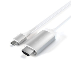 Adaptateur Satechi Câble USB Type-C vers HDMI 4K (60Hz) 1.75M Argent