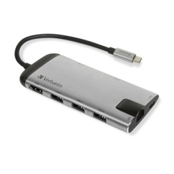 Verbatim 49142 hub & concentrateur USB 3.2 Gen 1 (3.1 Gen 1) Type-C 1000 Mbit/s Noir, A...
