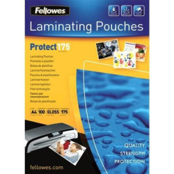 Pochettes brillantes Fellowes A4 175 microns