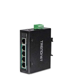 TRENDnet 5-Port Industrial GIGABIT POE+ DIN-Rail Switch Taille Unique