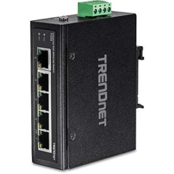 TRENDnet TI-E50 commutateur réseau Fast Ethernet (10/100) Noir