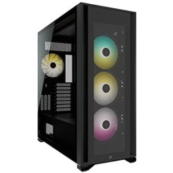 Corsair iCue 7000X RGB  Black Full Tower Gaming Gehäuse mit Glas Seitenfenster