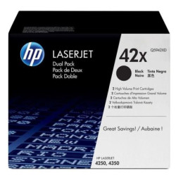 HP No 42XD HP42XD HP 42XD Dual Pack Black Schwarz Cartridge (Q5942XD)