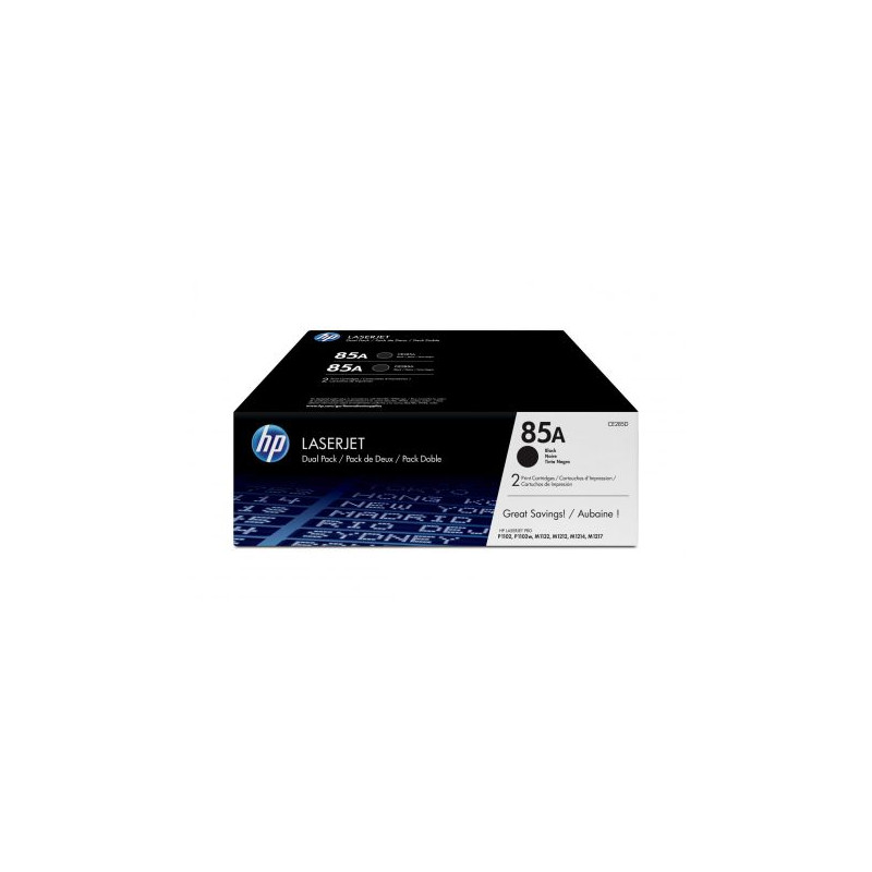 HP 85A Pack de 2 toners Noir authentiques (CE285AD) HP 85A Pack de 2 toners Noir authentiques (CE285AD)