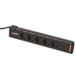 INFOSEC S5 USB NEO - 5 Prises FR + 2 ports USB