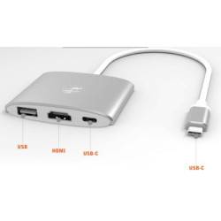 MOBILITY LAB USB C to HDMI + USB + USB-C Adapter Mac Accessory