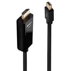 LINDY Mini-DisplayPort an HDMI Kabel 4K30 DP: passiv 3m